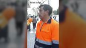 el transportista en la entrevista