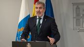Fernando Clavijo durante una comparecencia