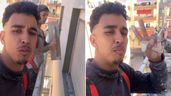 el obrero marroquí subido al andamio