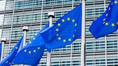 Banderas de Europa en la sede de Bruselas