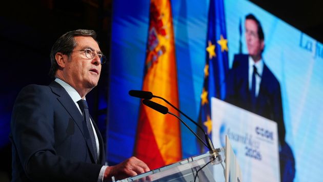 Antonio Garamendi durante su intervención