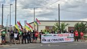Trabajadores de Iberdrola en Logroño durante la huelga