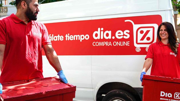 Trabajadores supermercados DIA