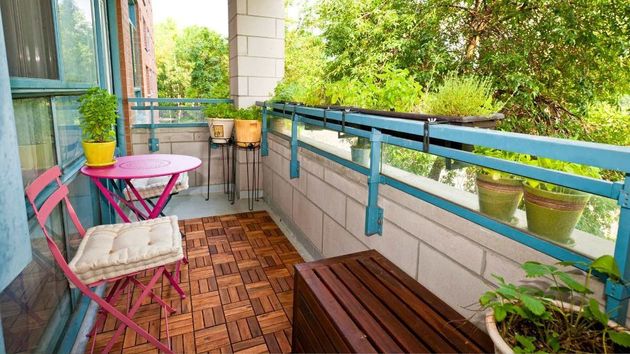 La terraza de una vivienda 