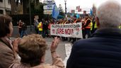 Manifestción contra un ERE