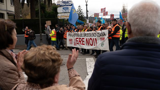 Manifestción contra un ERE