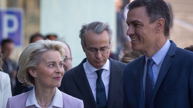 Von der Leyen y Pedro Sánchez