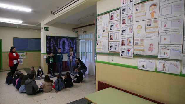 Alumnos en un aula