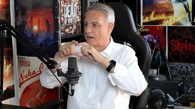 Pablo Gil durante la entrevista