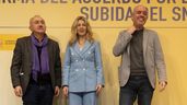 Ministra de trabajo y líderes sindicales
