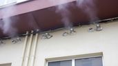 Salidas de humos de un edificio