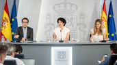 Los tres ministros durante el Consejo de Ministros