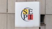 Cartel de la sede de la SEPI