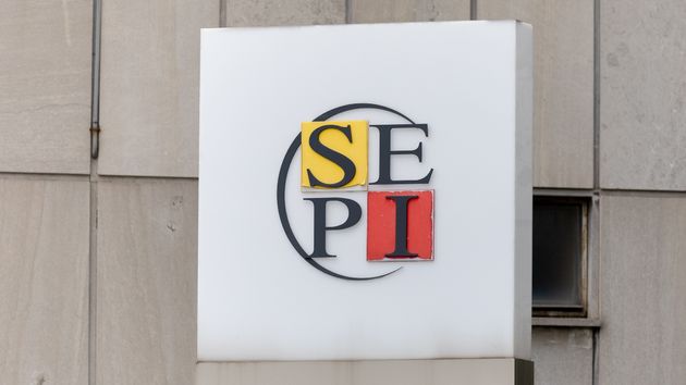 Cartel de la sede de la SEPI