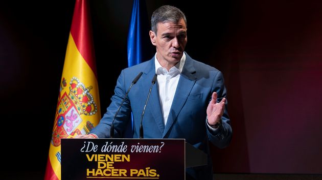  Pedro Sánchez, durante la presentación del Plan de Integración y Ciudadanía