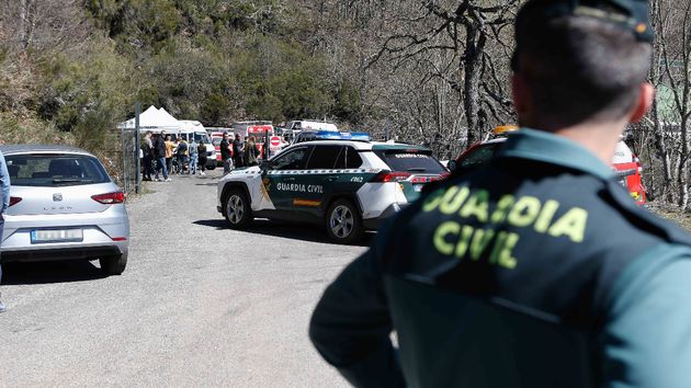 Imagen de un Guardia Civil en un accidente laboral