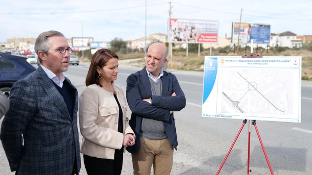 Presidente de la Diputación con la alcaldesa de Albox