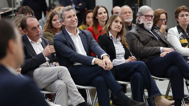 Benito y Feijóo en un acto
