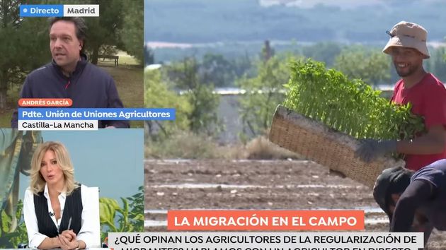 entrevista en directo con el agricultor