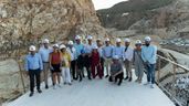 Asistentes a la inauguración del parque minero