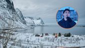 jorge y un paisaje nevado de noruega