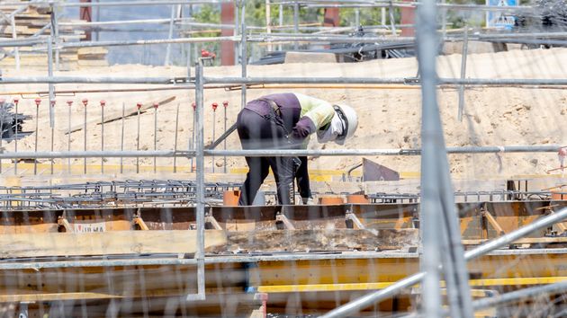 Un trabajador de la construcción