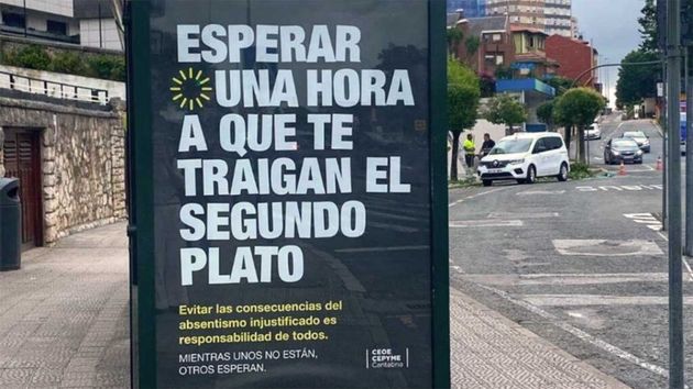 Uno de los carteles de la campaña