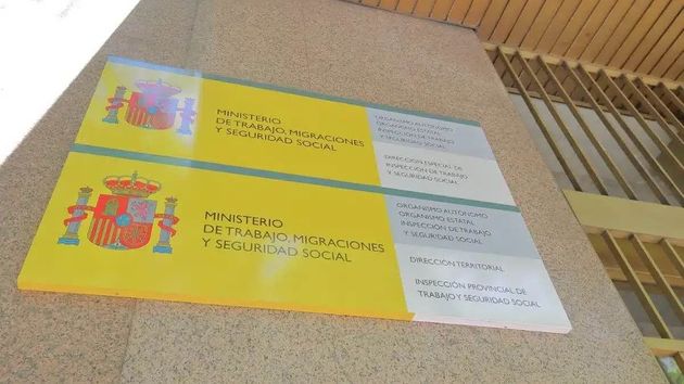Cartel de una oficina de la Inspección de Trabajo