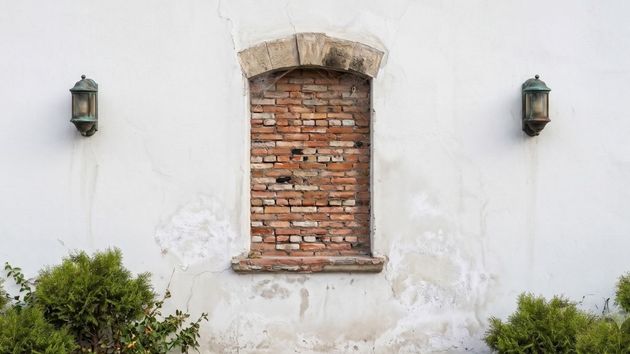 Una ventana tapiada