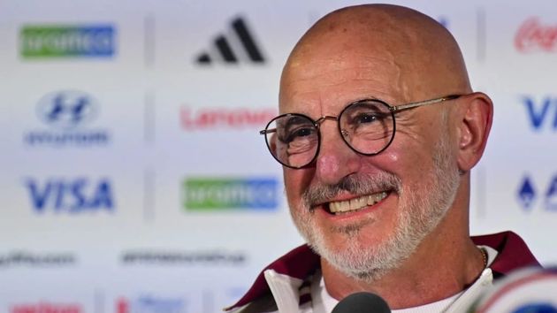 Luis de la Fuente durante una rueda de prensa de la selección española de fútbol