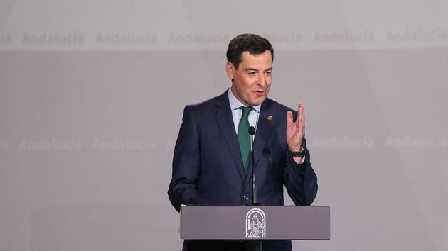 El presidente de la Junta de Andalucía, Juanma Moreno