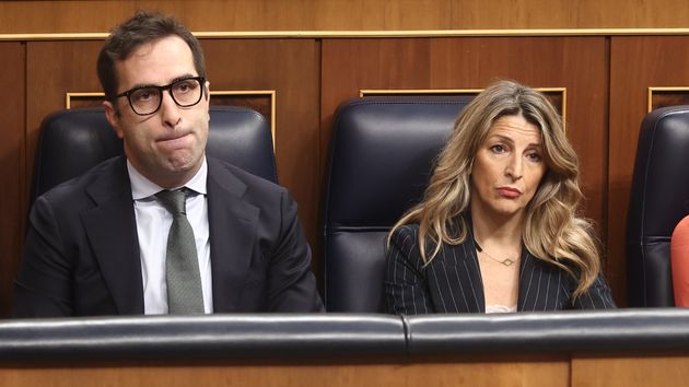 El ministro de Economía, Carlos Cuerpo con la ministra de Trabajo, Yolanda Díaz