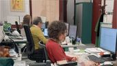 Funcionarios en una oficina