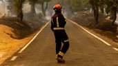 Un bombero forestal