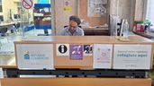 Refugio climático en la zona de atención al público del Registro