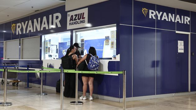 Mostradores de la aerolínea Ryanair