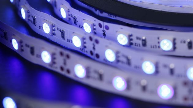una tira de luces led
