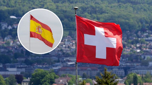 banderas suiza y españa