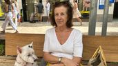 Magdalena con su perro