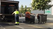 Un camión de la basura