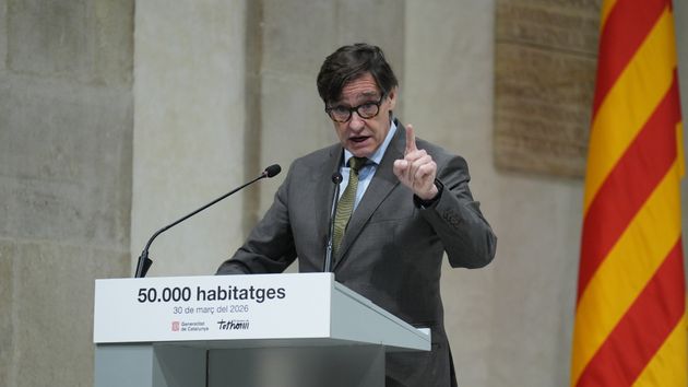 El presidente de la Generalitat de Catalunya, Salvador Illa