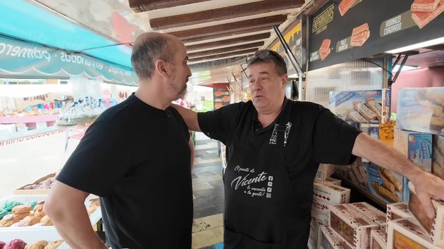 Vicente durante la entrevista