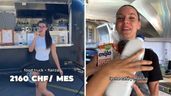 las chicas enseñando su cafetería móvil