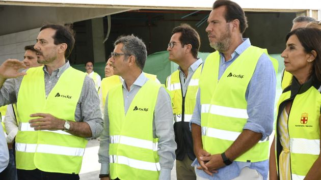 Óscar Puente y Félix Bolaños en Almería