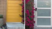 Imágenes de algunas de las puertas del residencial