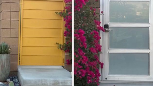 Imágenes de algunas de las puertas del residencial