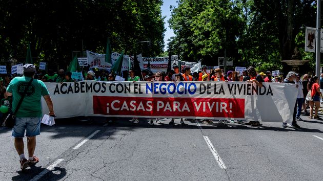 Manifestación en Madrid por el derecho a una vivienda digna