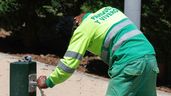 trabajador calor agua