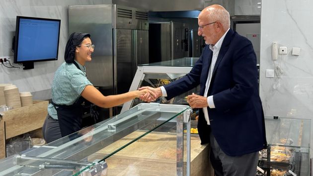 Presidente Mercadona Juan Roig junto a presidente Ceuta Juan Vivas