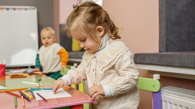 Niños en una guardería